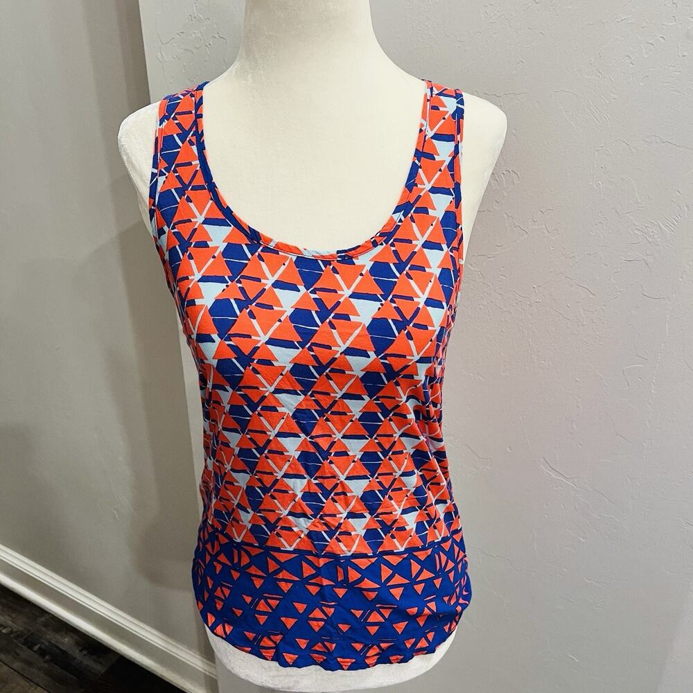 Everly Shirt Women’s Linen Blend Tank Blouse Sleeveless Career Size Small